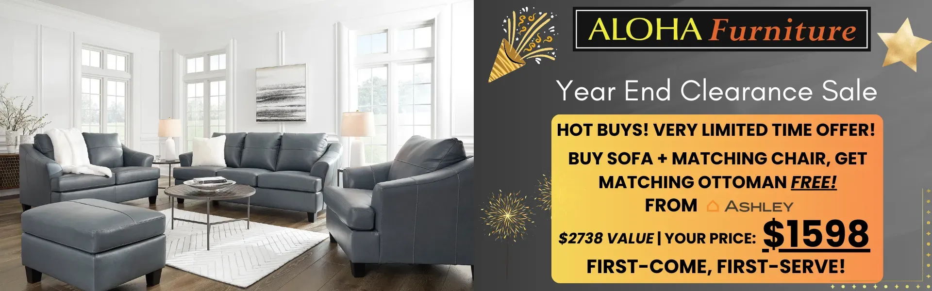 Year End Ashley Ottoman 